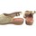 Schuhe Damen Multisportschuhe Duendy Zarte Füße Lady  496 Platin Silbern