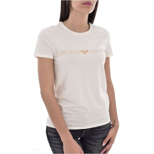 Kleidung Damen T-Shirts & Poloshirts Emporio Armani 164272 2F225 Weiss