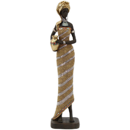 Home Statuetten und Figuren Signes Grimalt Abbildung Afrikanerin Gold