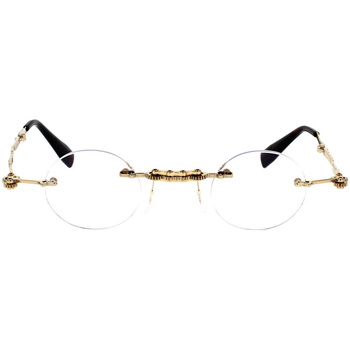 Uhren & Schmuck Sonnenbrillen Kuboraum H42 GD-OP Klappbrille Gold