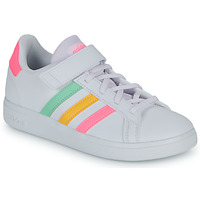 Schuhe Mädchen Sneaker Low Adidas Sportswear GRAND COURT 2.0 EL Weiss / Multicolor