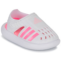 Schuhe Mädchen Sandalen / Sandaletten Adidas Sportswear WATER SANDAL I Weiss / Rosa