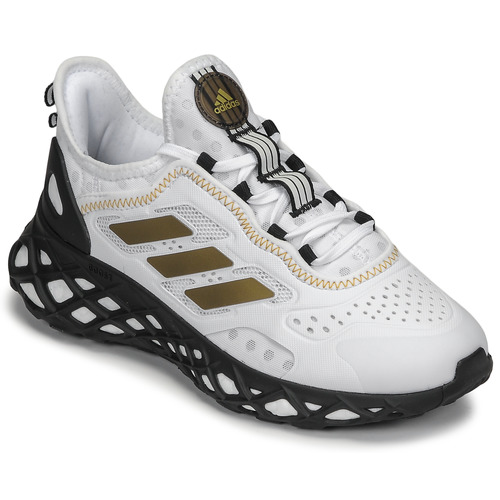 Schuhe Jungen Sneaker Low Adidas Sportswear WEB BOOST J Weiss / Schwarz / Gold