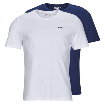 Kleidung Herren T-Shirts Fila BROD TEE PACK X2 Marine / Weiss