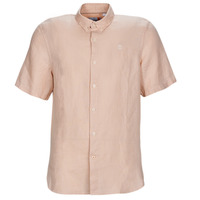 Kleidung Herren Kurzärmelige Hemden Timberland SS Mill River Linen Shirt Slim Rosa