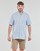 Kleidung Herren Kurzärmelige Hemden Timberland SS Mill River Linen Shirt Slim Blau / Himmelsfarbe