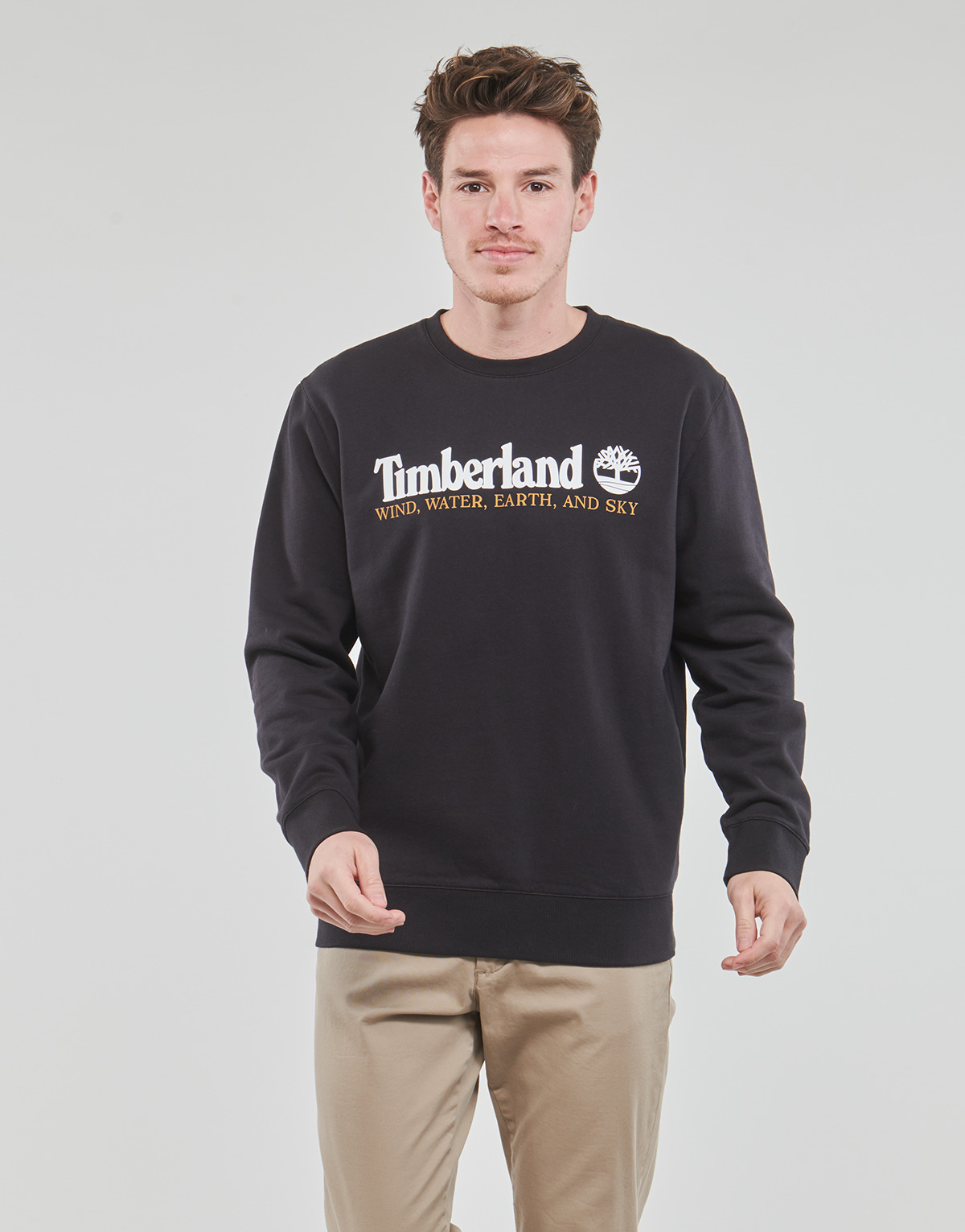 Kleidung Herren Sweatshirts Timberland WWES Crew Neck Sweatshirt (Regular BB) Schwarz