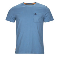 Kleidung Herren T-Shirts Timberland SS Dunstan River Pocket Tee Slim Blau