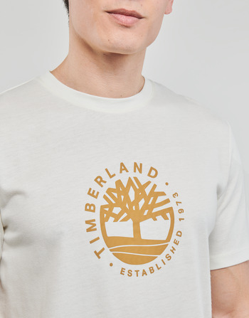 Timberland SS Refibra Logo Graphic Tee Regular Weiss