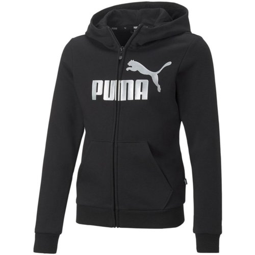 Kleidung Jungen Sweatshirts Puma Sport ESS Logo Full-Zip Hoodie 672113-001 Schwarz