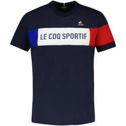 Kleidung T-Shirts Le Coq Sportif Tricolore Tee Blau