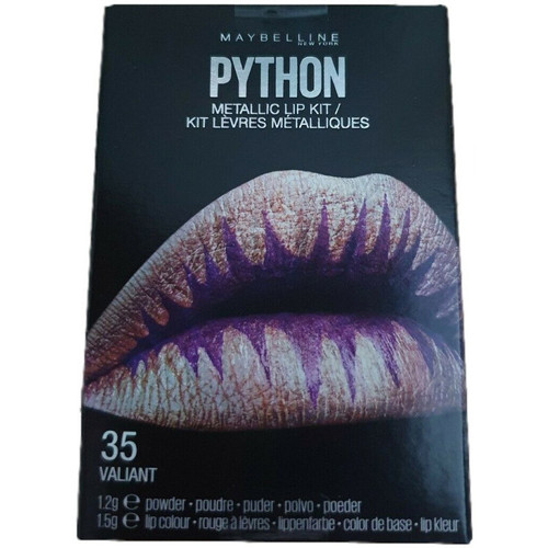 Beauty Damen Set Lidschatten  Maybelline New York Python Metallic-Lippenstift-Set - 35 Valiant Other