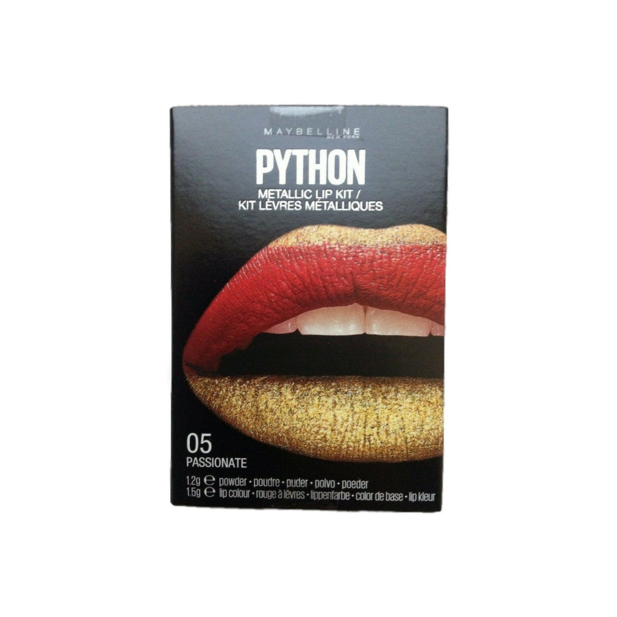 Beauty Damen Set Lidschatten  Maybelline New York Python Metallic-Lippenstift-Set Rot