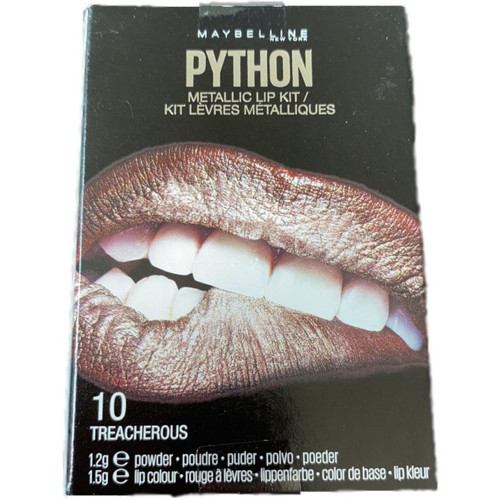 Beauty Damen Set Lidschatten  Maybelline New York Python Metallic-Lippenstift-Set - 10 Treacherous Other