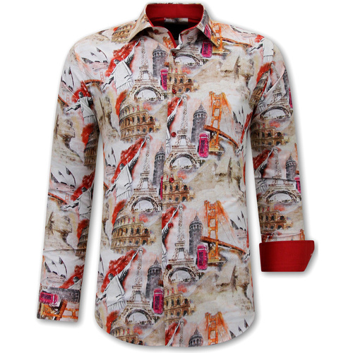 Kleidung Herren Langärmelige Hemden Gentile Bellini Kunstdruck Mode Multicolor