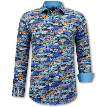 Kleidung Herren Langärmelige Hemden Gentile Bellini Hemd Mit Auto Printt Multicolor