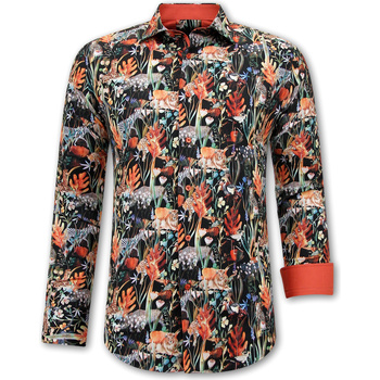 Kleidung Herren Langärmelige Hemden Gentile Bellini Dierenprint Stretch Hemd Multicolor