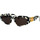 Uhren & Schmuck Damen Sonnenbrillen Balenciaga Dynasty Sonnenbrille BB0095S 010 Schwarz
