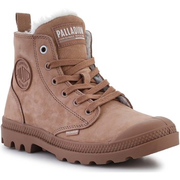 Schuhe Damen Boots Palladium Pampa HI ZIP WL NUDE BROWN 95982-254-M Braun
