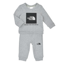 Kleidung Kinder Jogginganzüge The North Face Baby Cotton Fleece Set Grau / Schwarz