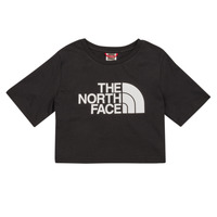 Kleidung Mädchen T-Shirts The North Face Girls S/S Crop Easy Tee Schwarz