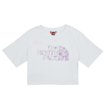 Kleidung Mädchen T-Shirts The North Face Girls S/S Crop Easy Tee Weiss