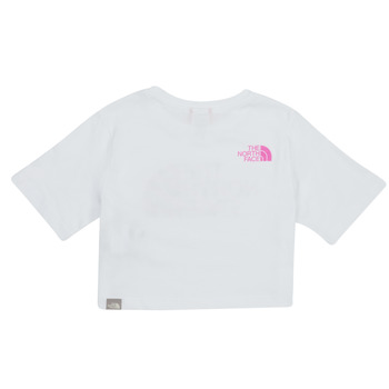 The North Face Girls S/S Crop Easy Tee Weiss