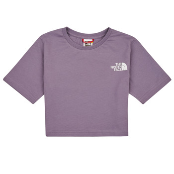 Kleidung Mädchen T-Shirts The North Face Girls S/S Crop Simple Dome Tee Violett