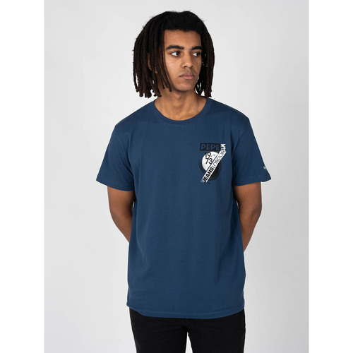 Kleidung Herren T-Shirts Pepe jeans PM507855 | Rico Blau