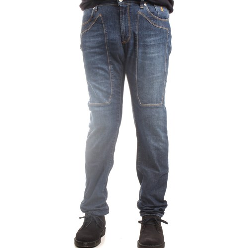 Kleidung Herren Straight Leg Jeans Jeckerson JKUPA077TA396D963 Jeans Mann Blau Blau