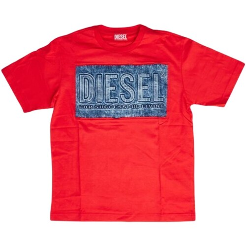 Kleidung Jungen T-Shirts Diesel J01209-00YI9 Rot
