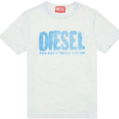 Kleidung Jungen T-Shirts Diesel J01130-0KFAV Weiss