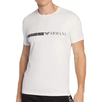 Kleidung Herren T-Shirts Emporio Armani Biały Slim Fit Weiss