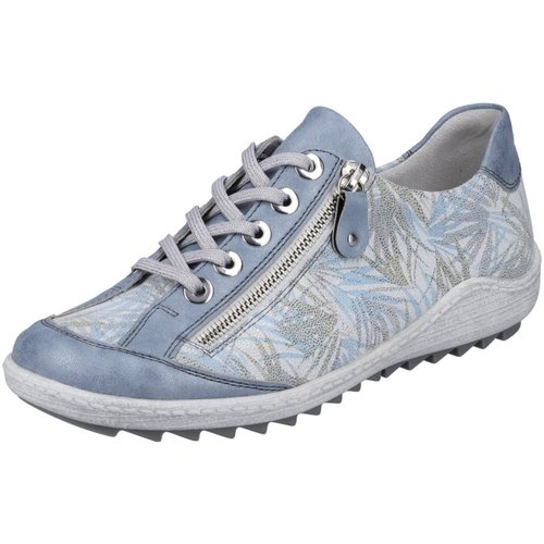 Schuhe Damen Derby-Schuhe & Richelieu Remonte Schnuerschuhe hell-weiß R1402-11 Blau