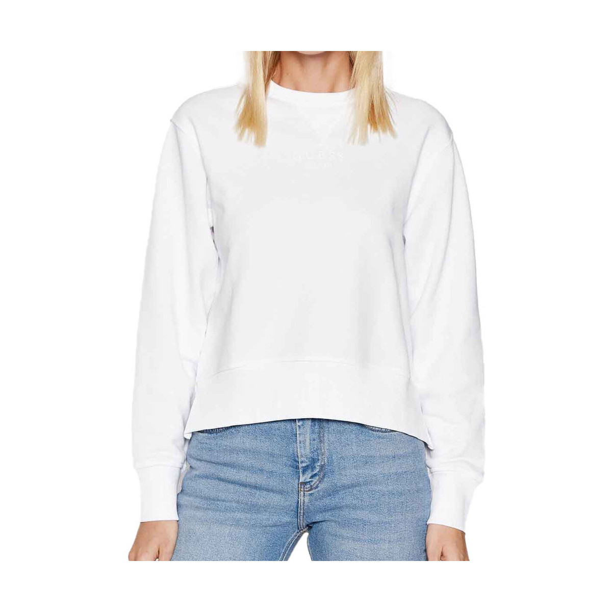 Kleidung Damen Sweatshirts Guess W2GQ30-KB4N1 Weiss