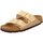 Schuhe Damen Pantoletten / Clogs Birkenstock Pantoletten 1016111 Arizona schmal Gold