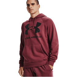 Kleidung Herren Trainingsjacken Under Armour Rival Fleece Big Logo Hoodie Bordeaux