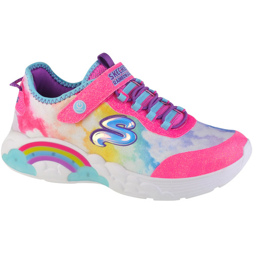 Schuhe Mädchen Sneaker Low Skechers Rainbow Racer Rosa