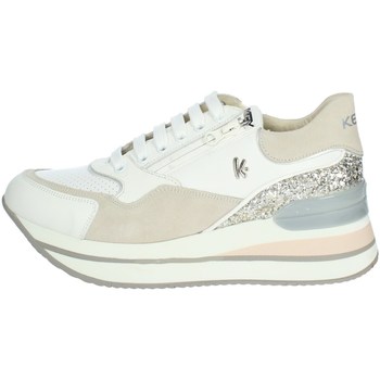 Schuhe Damen Sneaker High Keys K-7661 Weiss
