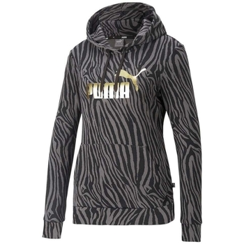 Kleidung Damen Sweatshirts Puma ESS TIGER AOP HOODIE Grau