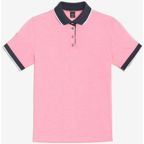 Kleidung Herren T-Shirts & Poloshirts Le Temps des Cerises Poloshirt NOVIL Rosa