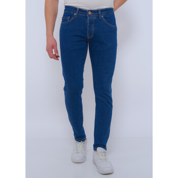 Kleidung Herren Slim Fit Jeans True Rise Klassische Jeanshose Slim DC Blau