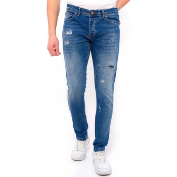 Kleidung Herren Slim Fit Jeans True Rise Slim Jeans Mit Rissen DC Blau