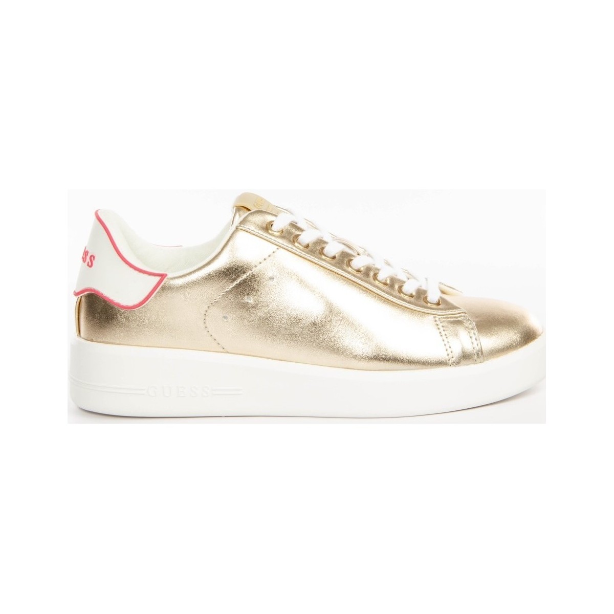 Schuhe Damen Sneaker Low Guess Original gold Gold
