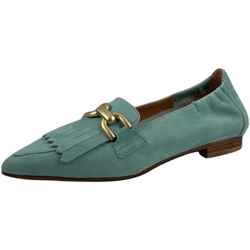 Schuhe Damen Slipper Donna Carolina Slipper aqua Camosio DANA 49654-003-002 Blau
