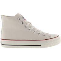 Schuhe Damen Sneaker Victoria Baskets montantes en toile brillante femme  Tribu Weiss