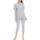 Kleidung Damen Pyjamas/ Nachthemden Lisca Pyjama Hausanzug Leggings Top Kurzarm Smooth  Cheek Blau