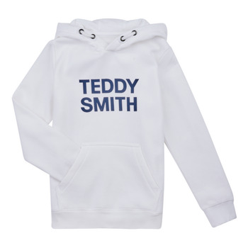 Kleidung Jungen Sweatshirts Teddy Smith SICLASS HOODY Weiss