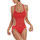 Kleidung Damen Badeanzug Lisca Einteiliger Monokini-Badeanzug ohne Bügel Santorini Rot