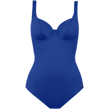 Kleidung Damen Badeanzug Lisca Einteiliger Badeanzug mit Armatur und mehreren Positionen Blau